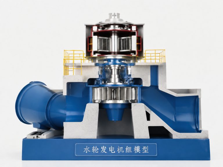 玉林水轮发电机组剖视模型